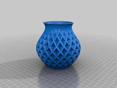 Vase Double Twist 125mm tall 2.5mm walls   