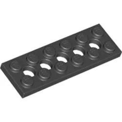 Lego Compatible (32001.dat) Technic Plate 2 x 6 [5 Holes]   