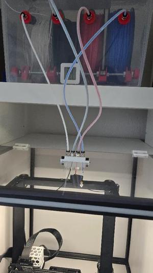 PTFE Rohre Halterung für Gehäuse und DIY Filamentbox (4 Rollen)   