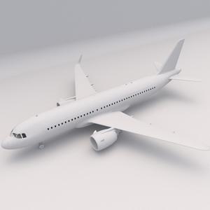 Airbus A320 PRINTABLE Airplane 3D Digital STL File