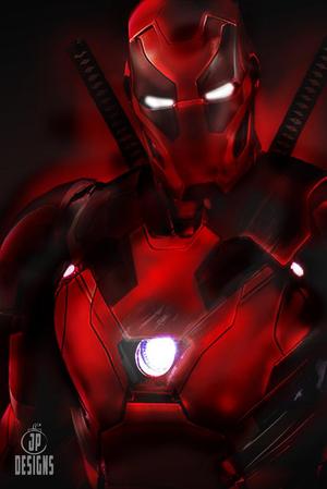 Iron Deadpool Helmet