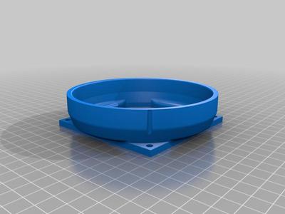 case fan to 4" singlewall vent pipe adapter