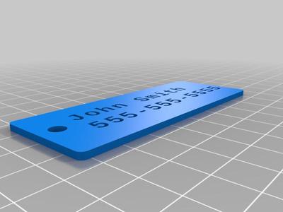 Customizable Nametag