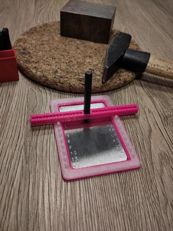 Crypto Wallet Backup Metal Stamp Jig, Schlagstempel Vorrichtung   