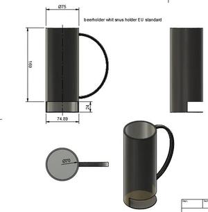 beer/snus-holder for Men   