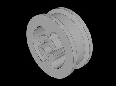 Lego Compatible (3482.dat) Wheel Rim  8 x 17.5 with Axlehole   