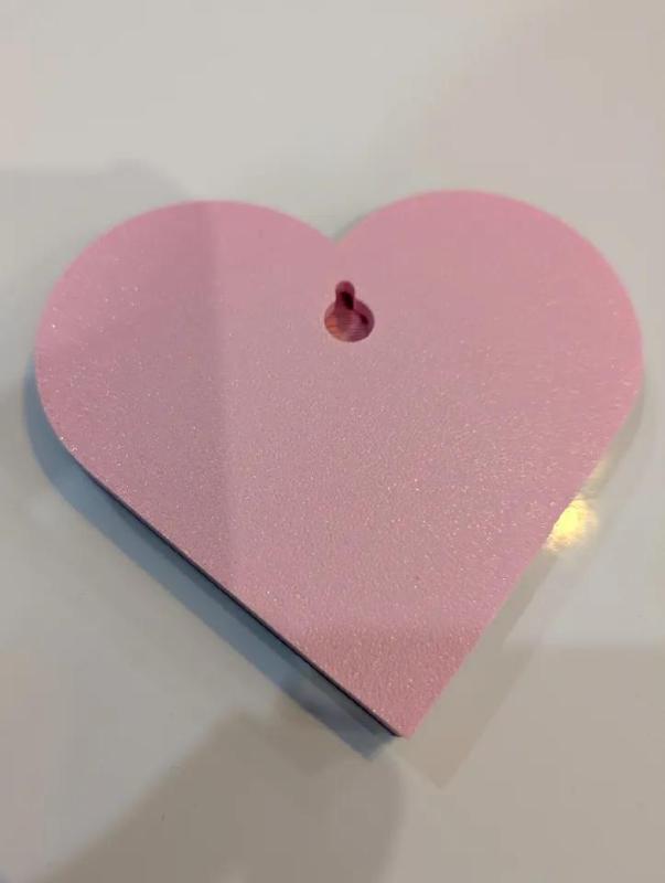 Hangable Heart Shaped Name Plate   