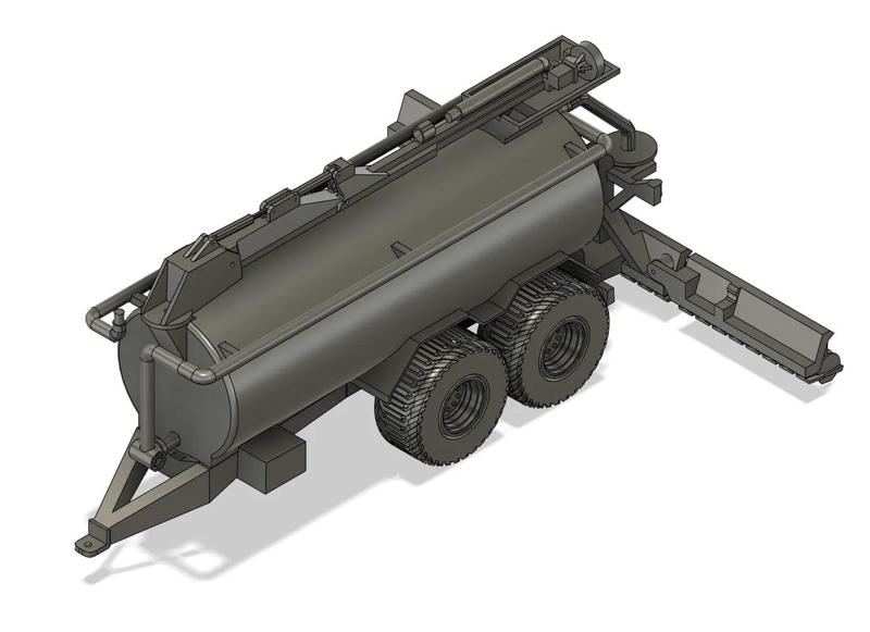 Manure Slurry Tank Wagon - 1:16th Scale   