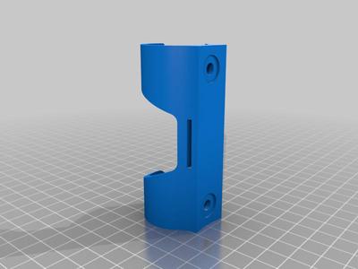 Pump mount for MTB, side loaded with safety strap
