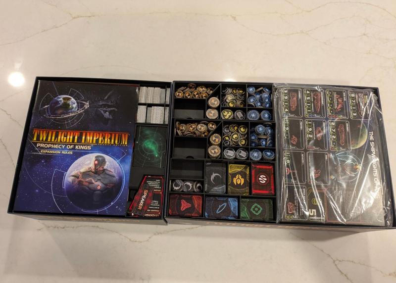 TI4 + PoK Organizer + Discordant Stars Insert
