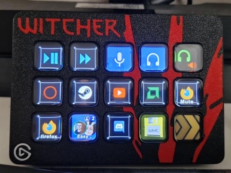 Elgato Stream Deck MK2 Faceplate - Witcher