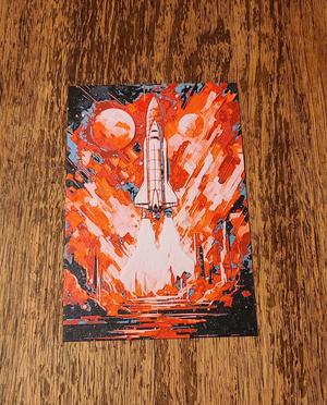 Rocketship Hueforge