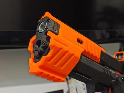 --- Obsolete version! New link in the description--- Custom Priming Handle (Foam Blasting pistol - The Gecko) + AK 12 inspired Front Grip 