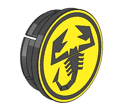 Abarth Centercap 50mm for EsseEsse Rims