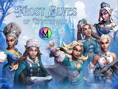 Female Frost Elves of Wintervale (High elf set themed as frost elves)
