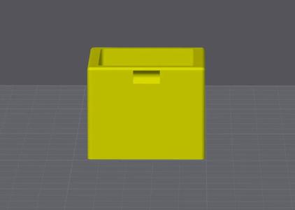 Box with a snap on lid   