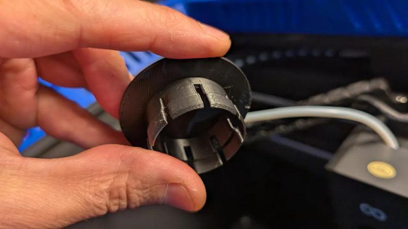 Sink Hole Plug 35mm with bevels for insert & remove   