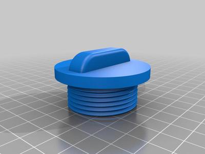 Fuel / water / waste cap for x-yacht