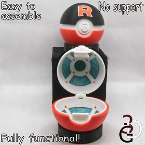 Functional Team Rocket Pokeball Fully Detailed   