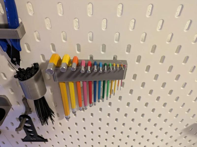 Skadis Hex Key/Allen Key holder   