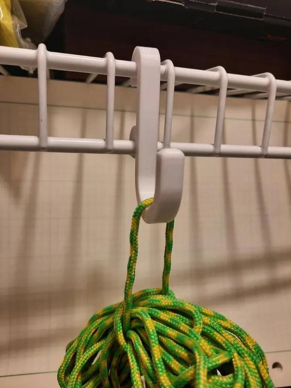 Hook / Hanger for Closet Organizer Shelf   