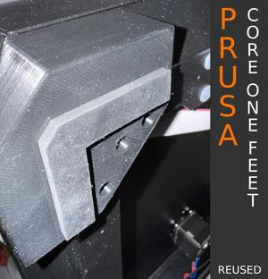 Prusa Core One Feet v2 - Prusa rubber feet reuse   
