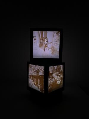 LIthophane RGB lamp on battery