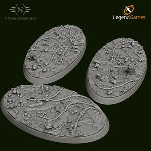 Strata Miniatures - Mushroom Forest Bases 75x42mm oval x3