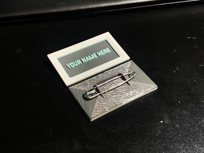 Customizable Name Badge   