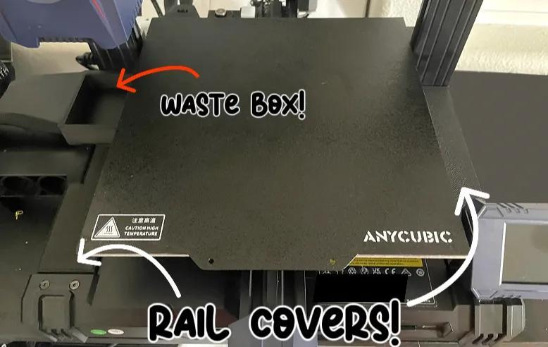 Anycubic Kobra 2 / Kobra 2 Neo Rail Cover + Waste Box   