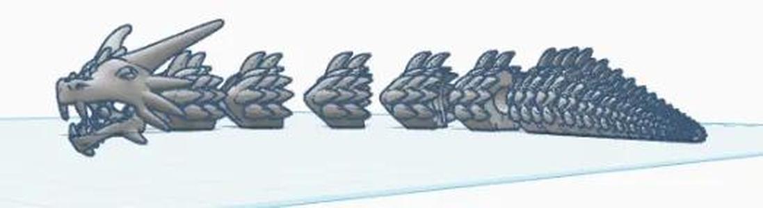 Articulated Dragon Beads.   