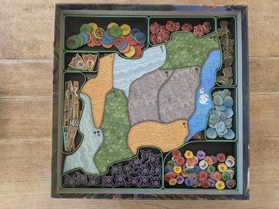 Spirit island in 1.5 boxes (base game and NI)   