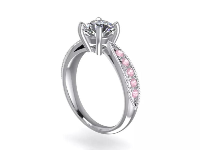 Jewelry Solitaire with Milligrains SI