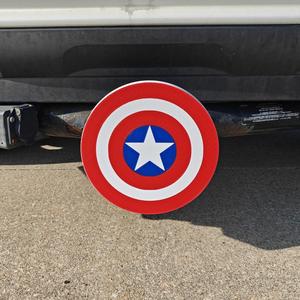 Captain America Giant Awesome Tow Hitch Cover for 2 inch Tow Hitch Receivers