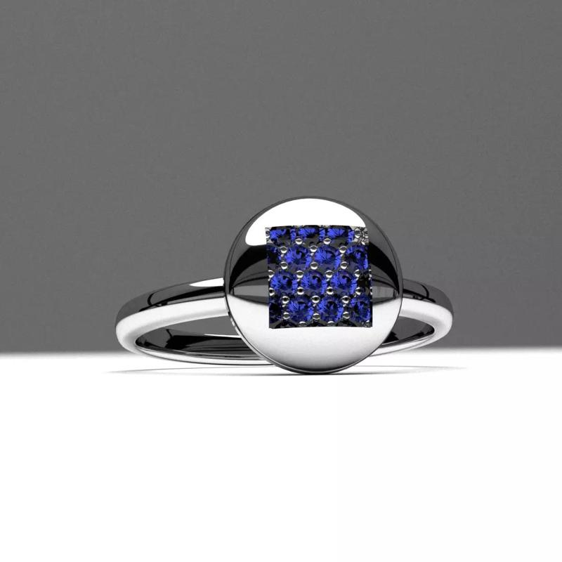 new fashion round square diamond engagement ring printable