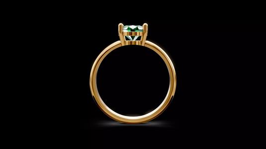 Oval Gemstone Classic Ring