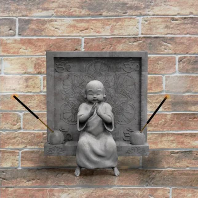 Incense holder Buddha - STL for 3D printing