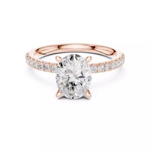 Oval Cut Diamond With Hidden Marquise Wedding Ring 3DM STL Video
