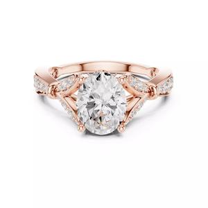 Oval Cut Split Shank Engagement Wedding Ring 3DM STL Video