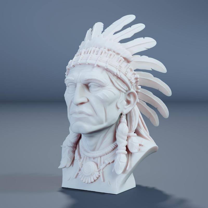 Indian Chief Bust