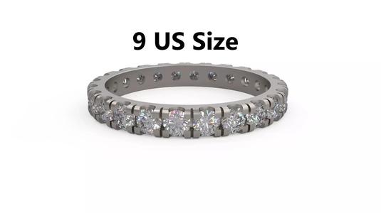 Model 1183 Eternity Diamond Ring Band US Size