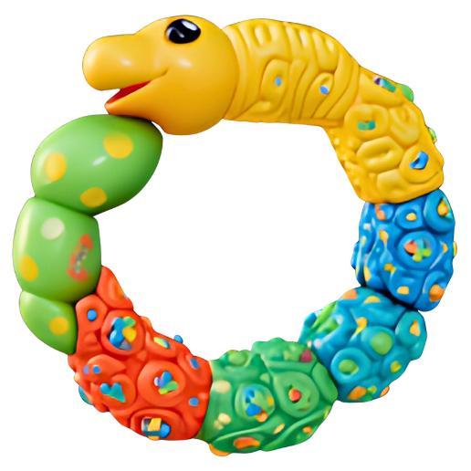 Colorful Articulated Caterpillar Bracelet