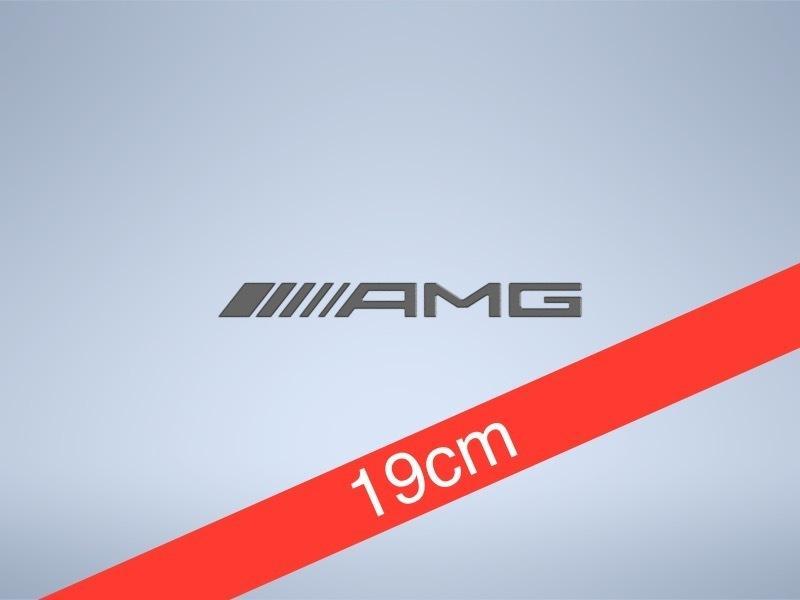 190mm 7,48" Mercedes-AMG trunk logo emblem badge