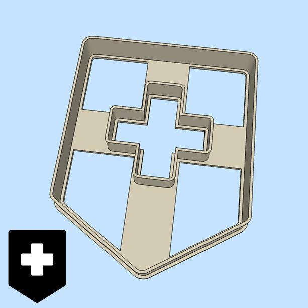 Science and technology cookie cutters - hospital logo / emblem (style 1)