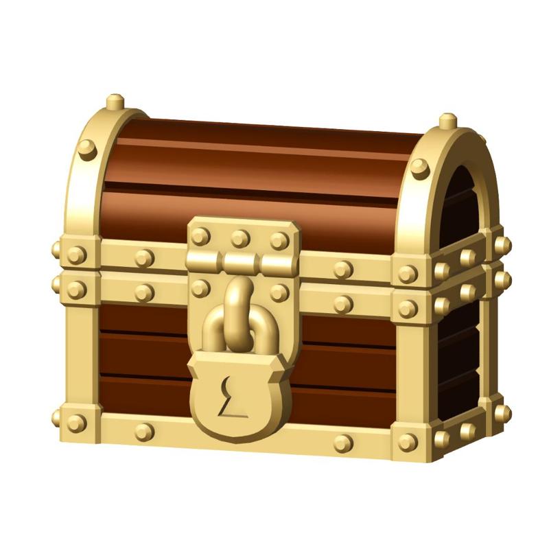 Treasure Chest Tabletop Game Basing Bits 3D Printable STL
