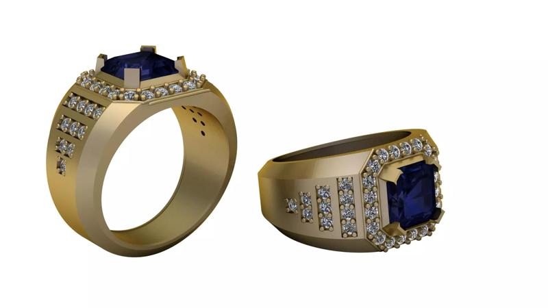 Diamond Men S Gold Ring