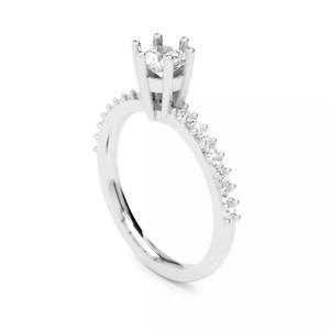 Diamond Solitaire Engagement Ring with 0-45 Ct in 14K Gold
