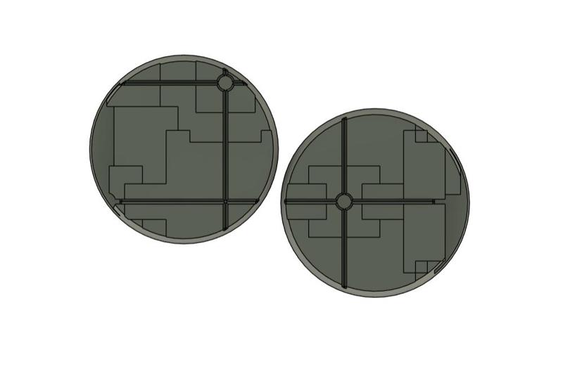 Tomb world 32mm bases Mk2 inc