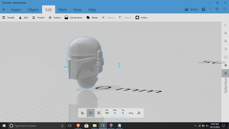 Space bounty hunter head for tabletop games