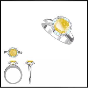 JCD Format Color stone rings for women metal file